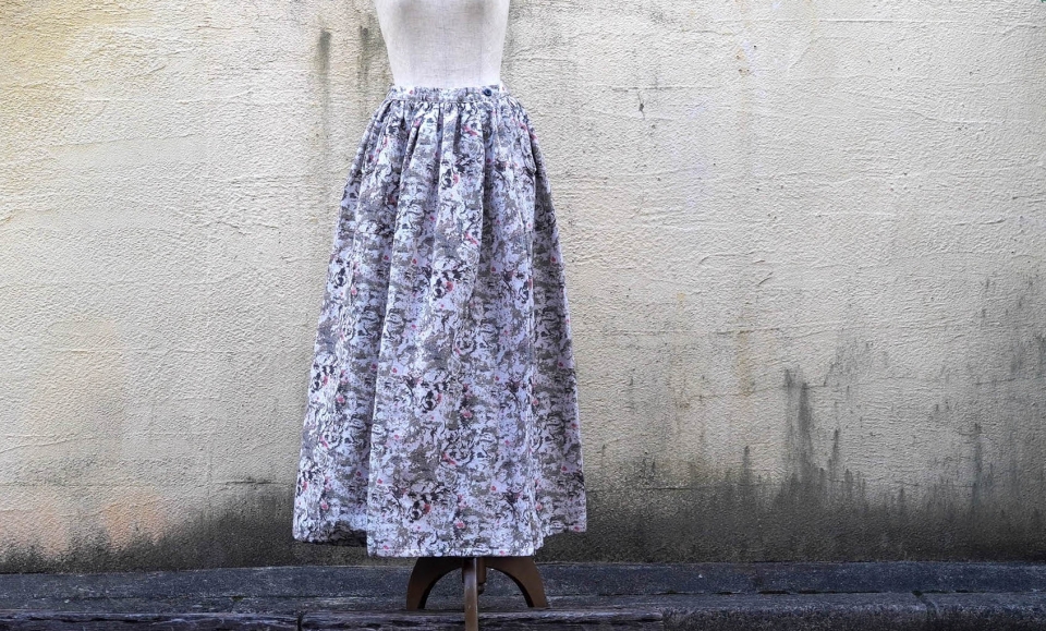 outil ウティ JUPE ISSOIRE ジャガード織スカート ＜エクリュ＞ 商品