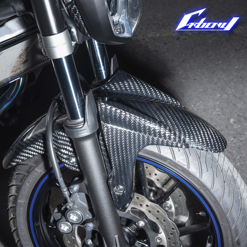 カーボニー MT-07 14-17年用 ドライカーボン フロントフェンダー NE-YA