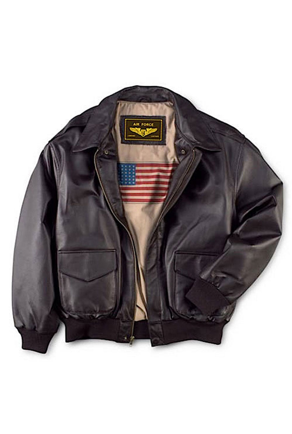 Landing Leathers Men Air Force A-2 Leather Flight Bomber Jacket