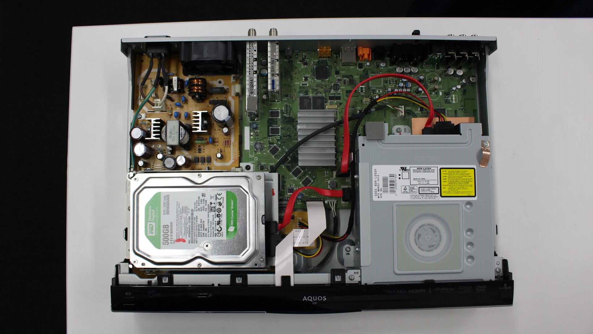 SHARP BD-HDW55 Blu-ray レコーダーのデータ復旧に成功