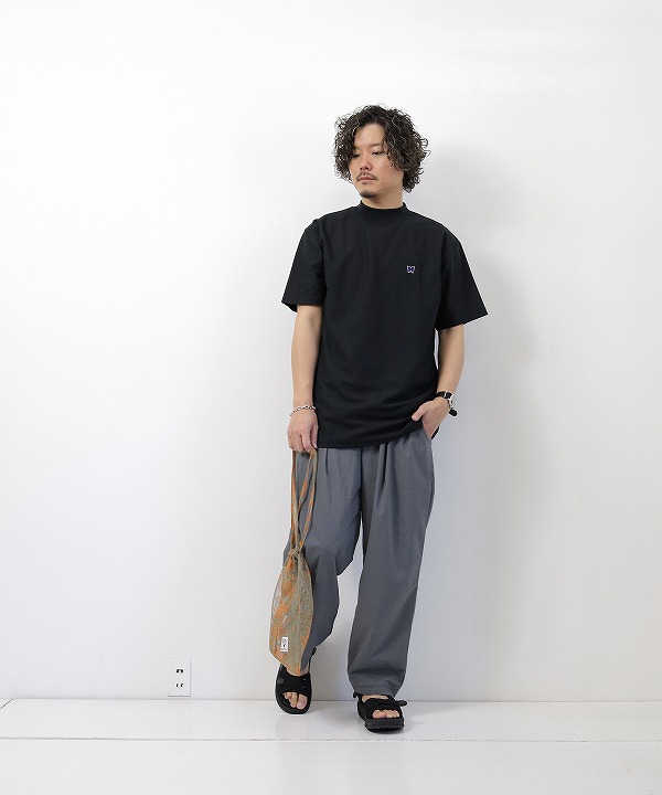 Needles/ニードルズ S/S Mock Neck Tee - Poly Pique [カットソー・T