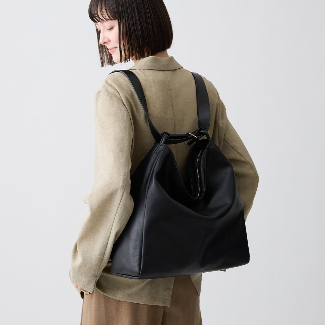 Yozora 2 Way Bag L (Nappa Milling) – マザーハウス 公式サイト