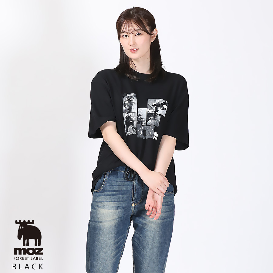 高月彩良×moz FOREST LABEL コラボ半袖Tシャツ