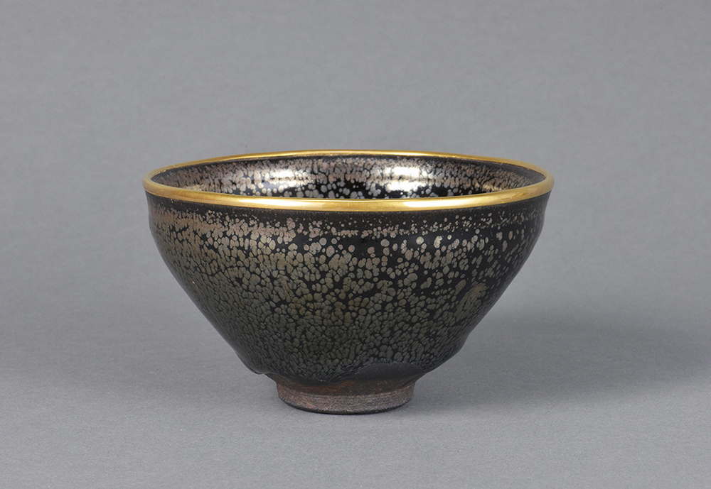 中国古玩 天目茶碗 口径12㎝ 東Y7-0603⭐︎2F 専用 中国古玩 天目茶碗