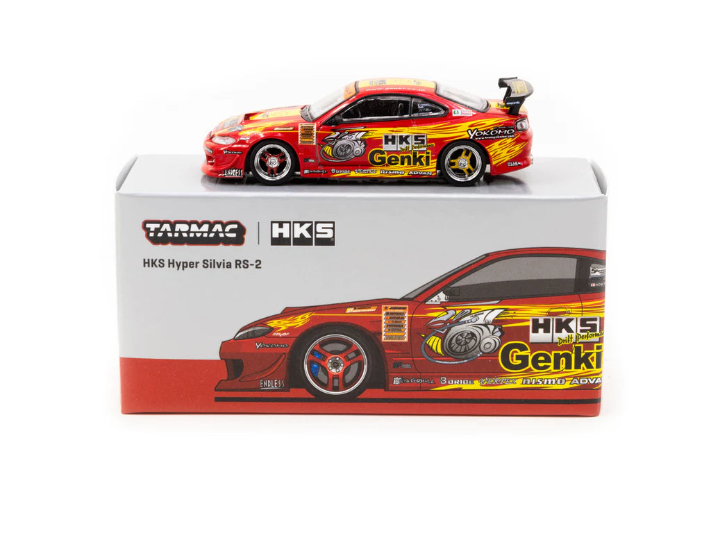 Tarmac Works 1:64 Nissan Silvia (S15) HKS Hyper RS-2 – Model Cars