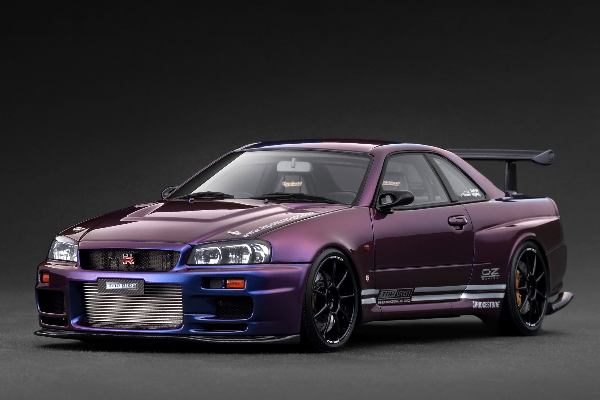 Ignition Model 1:18 Nissan TOP SECRET 34GT-R (BNR34) Purple