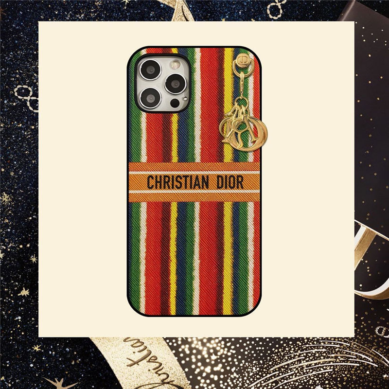 dior iphone16/15promax ケース 14/13pro レターチャーム付き