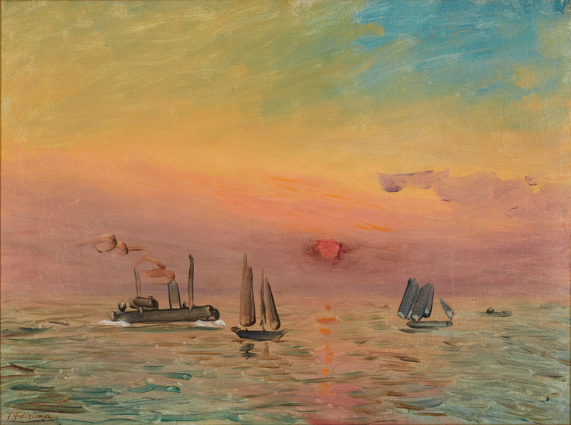 港の朝陽 - 東京国立近代美術館