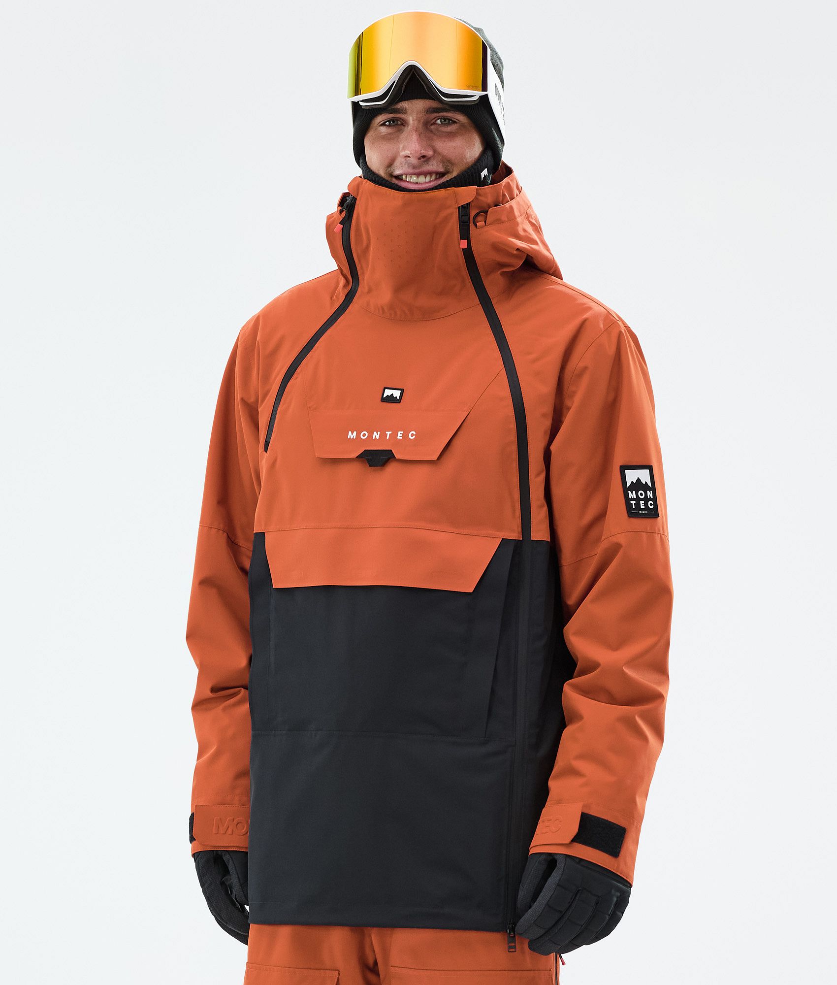 Montec Doom Ski Jacket Men Burned Orange/Black | Montecwear.com