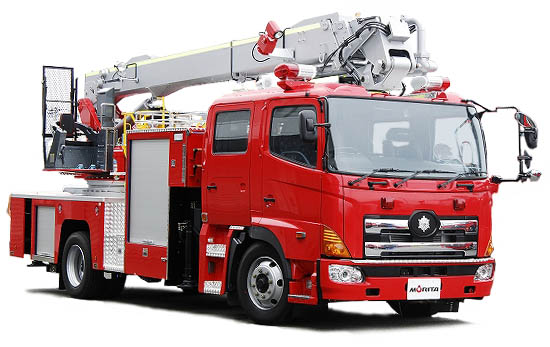 株式会社モリタ｜消防車｜屈折はしご付消防車 MSC20・MSC25