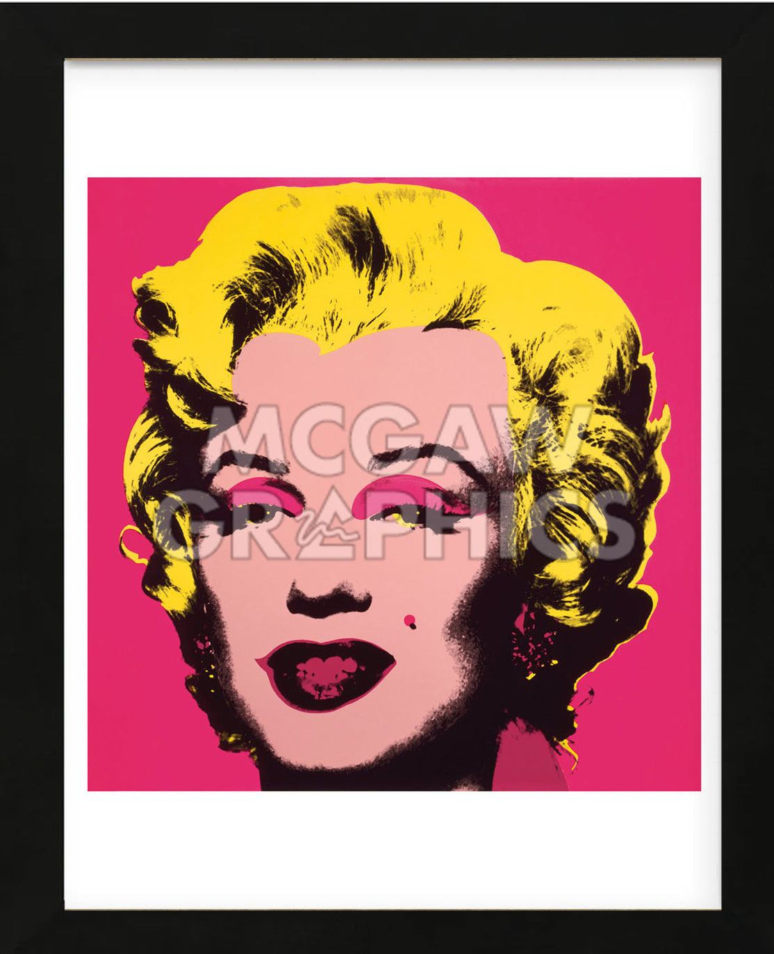 Marilyn Monroe (Marilyn), 1967 (hot pink) (Framed) | McGaw Graphics