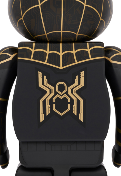 MEDICOM TOY - BE@RBRICK SPIDER-MAN BLACK & GOLD SUIT 1000％