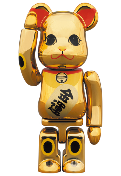MEDICOM TOY - BE@RBRICK 招き猫 金運 金メッキ 参 100％