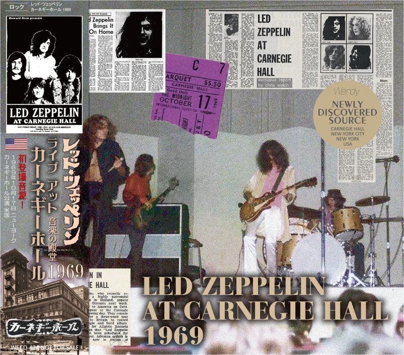 LED ZEPPELIN 1969 AT CARNEGIE HALL CD - Mellow-Yellow