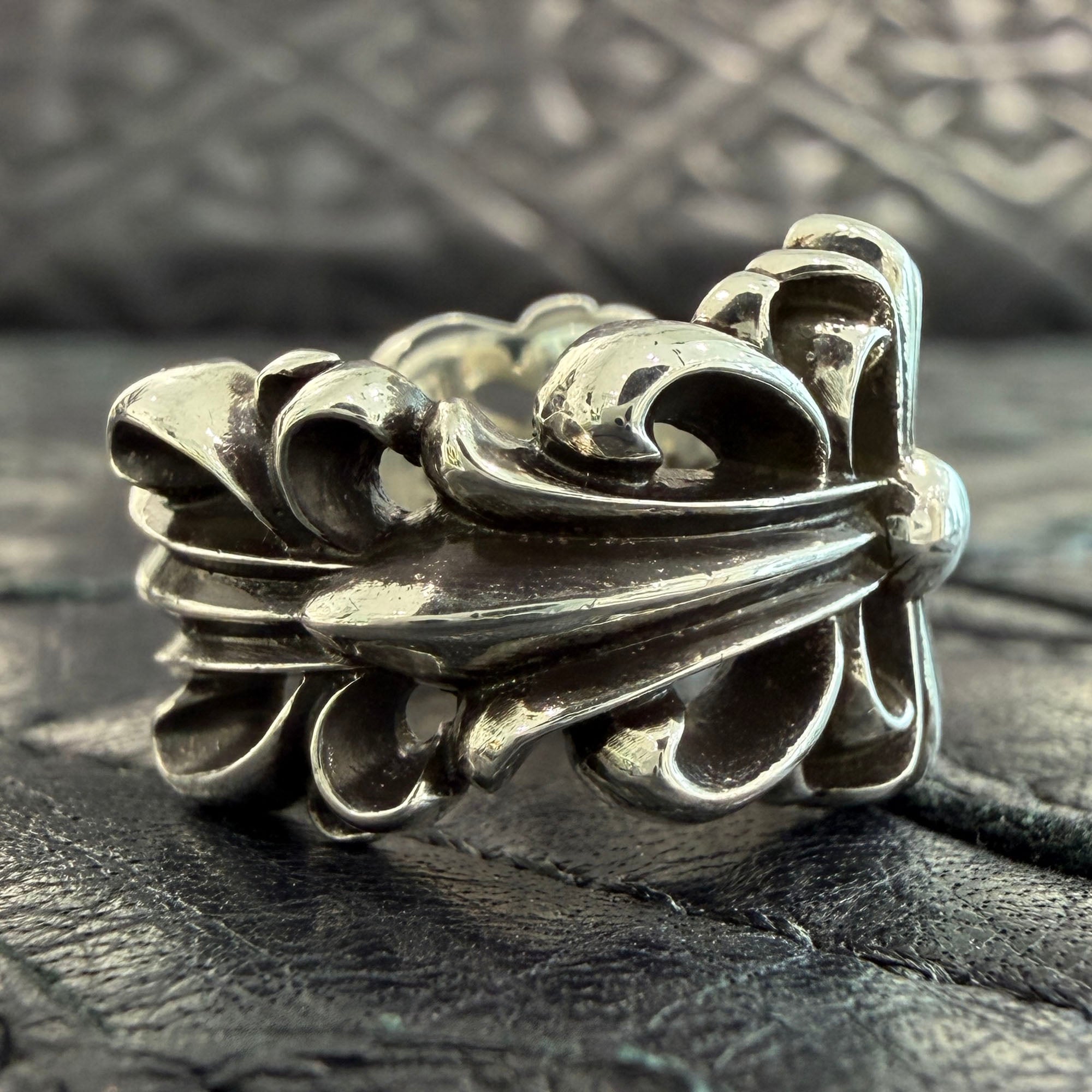 CHROME HEARTS DBL FLRL CRS Ring Size 7号 クロムハーツ ダブル