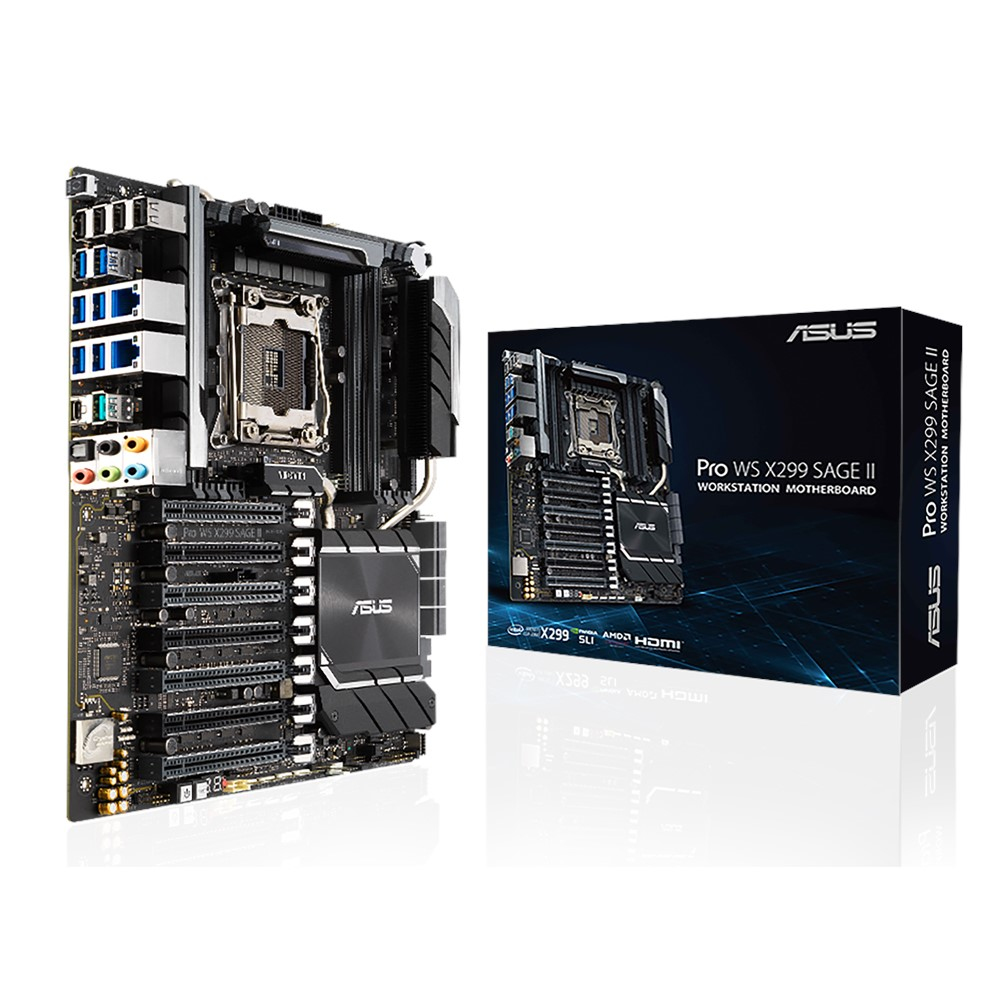 ASUS Pro WS X299 SAGE II Intel X299 LGA 2066 Socket R4 CEB Motherboard