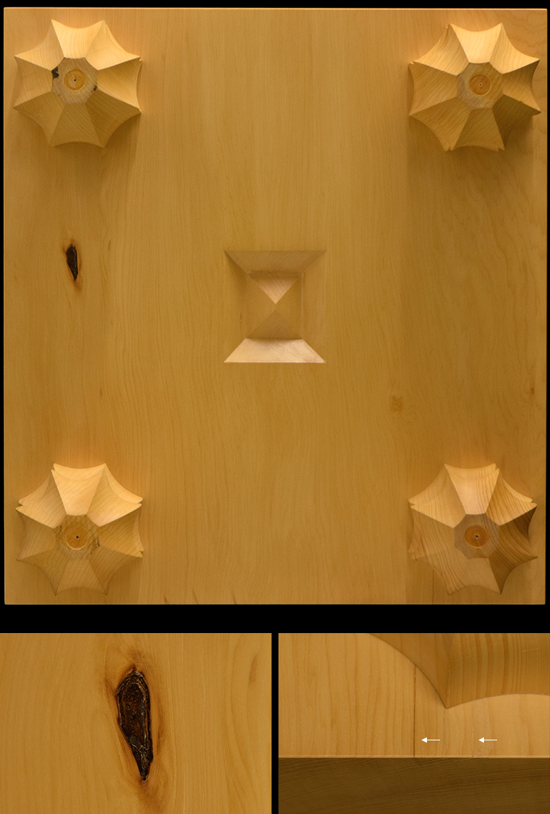 超お得！！) 桐蓋付新榧天然木碁盤6.7寸 天然漆線引 超お得！！) 桐蓋