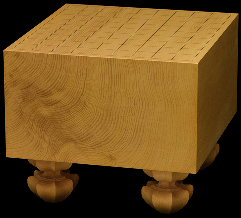 国産本榧足付将棋盤 6寸3分（天柾） sa60034 | 前川榧碁盤店