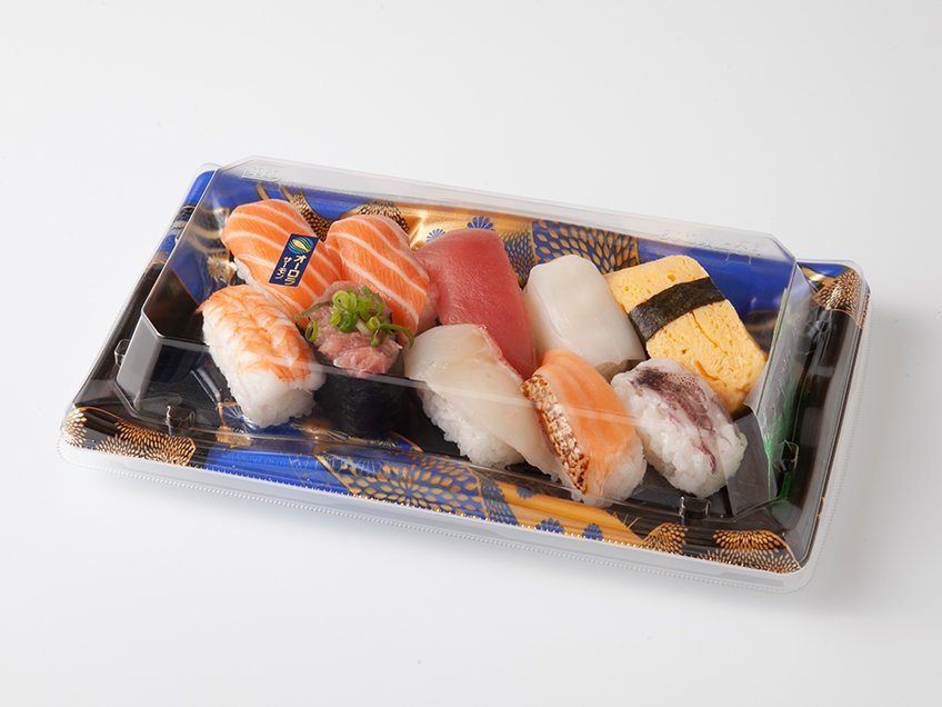 オーロラサーモン入りにぎり鮨10貫｜万代のこだわり（イチオシ