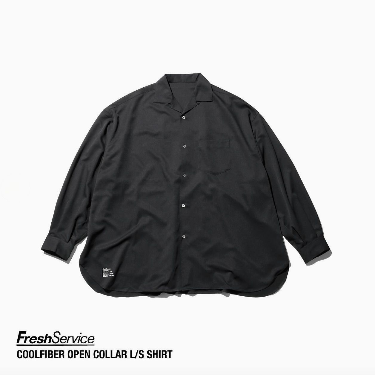 FreshService - フレッシュサービス25SS COOLFIBER OPEN COLLAR L/S