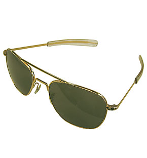 US(米軍) HGU-4/P パイロット・サングラス/ゴールド/ラージサイズ
