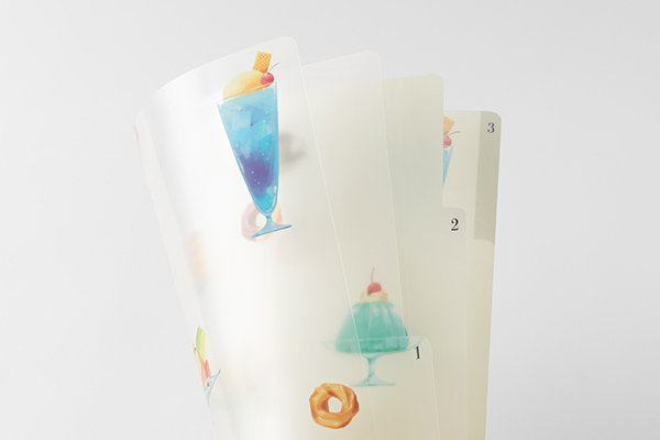 クリアファイル｜3ポケットクリアホルダー＜A4＞ 喫茶店柄(35670006