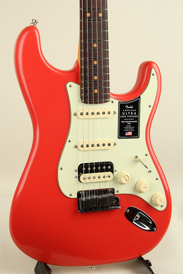 American Ultra Luxe Vintage '60s Stratocaster HSS RW Fiesta Red【S