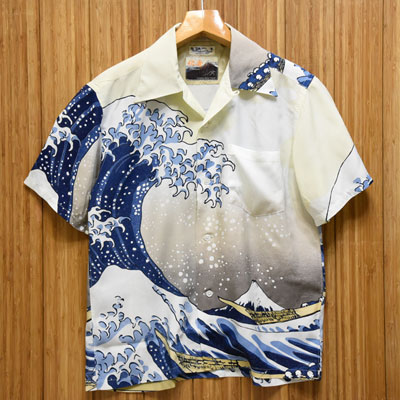 SUNSURF】サンサーフ・スペシャルアロハ『SUN SURF×北斎 神奈川沖波裏