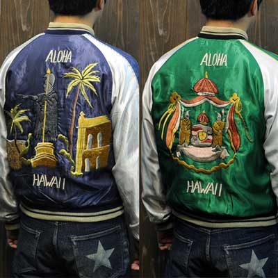 テーラー東洋スカジャン「king Kamehameha×Hawaiian Crest」復刻