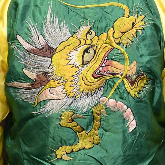 テーラー東洋スカジャン「GOLD DRAGON×EAGLE＆DRAGON」龍×鷲＆龍・復刻