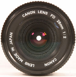 Canon FD 28mm wideangle lenses