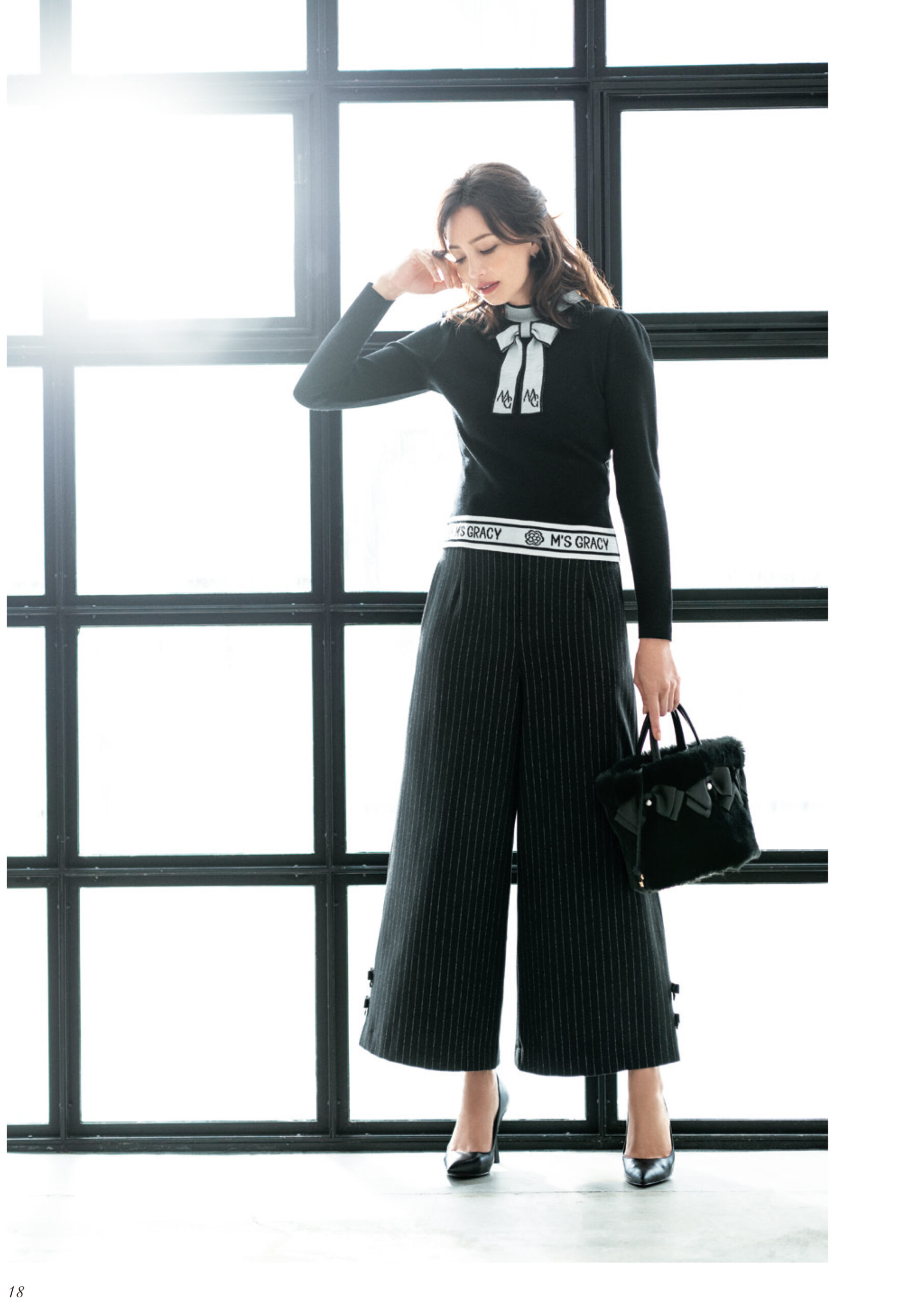 極美品 M'S GRACY 2022年 レース スカート ブラック 40 極美品 M´S