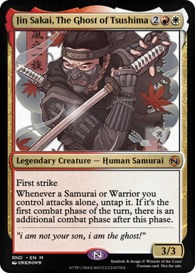 マジック：ザ・ギャザリング Jin Sakai, Ghost of Tsushima foil