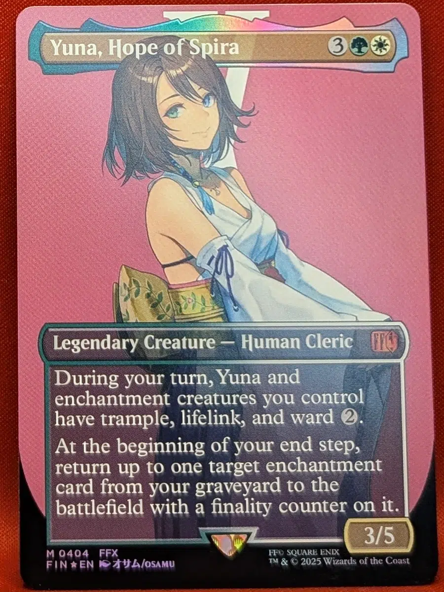 Yuna, Hope of Spira Magic the Gathering MTG Proxy