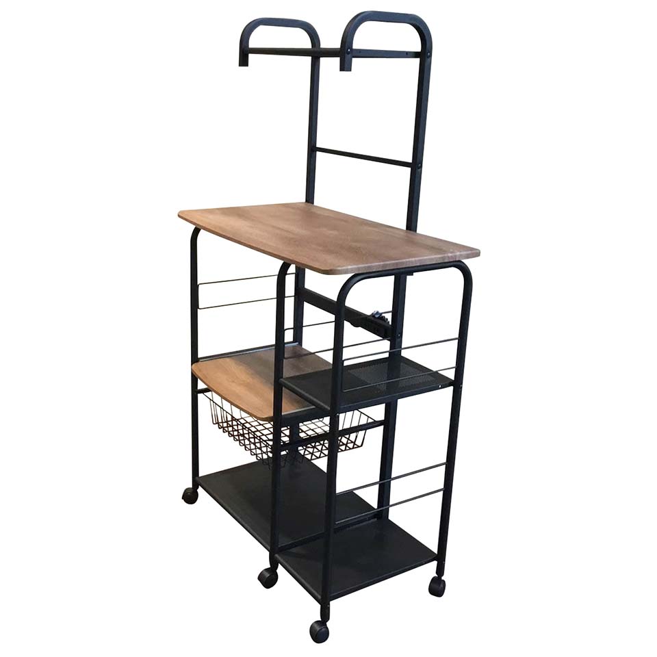 レンジラックL【送料無料】 2ウォールナット/ブラック | NOCEノーチェ