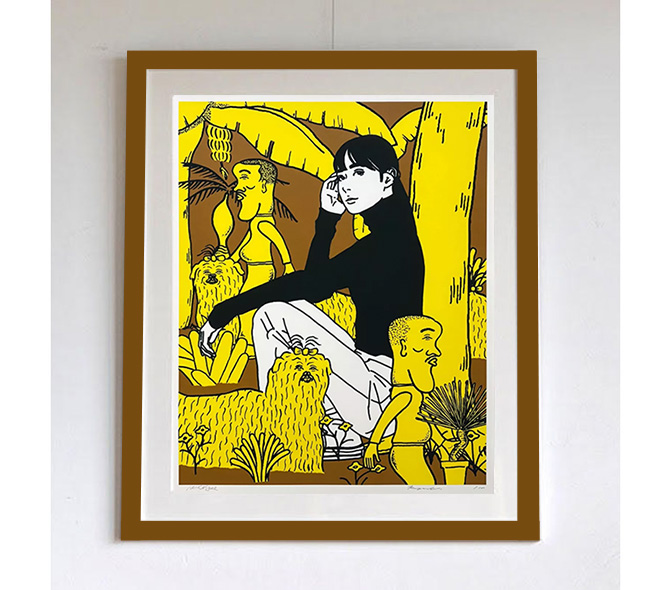 KYNE×NONCHELEEEのコラボシルクスクリーン ー NOISEKING ノイズキング