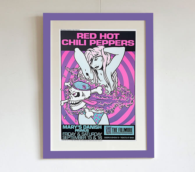 Kozikのポスター「Red Hot Chili Peppers - FILLMORE 1989」を販売し