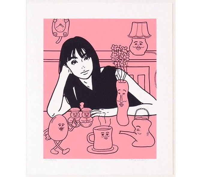 KYNEの魅力が増しているNONCHELEEEとのコラボシルクスクリーン ー