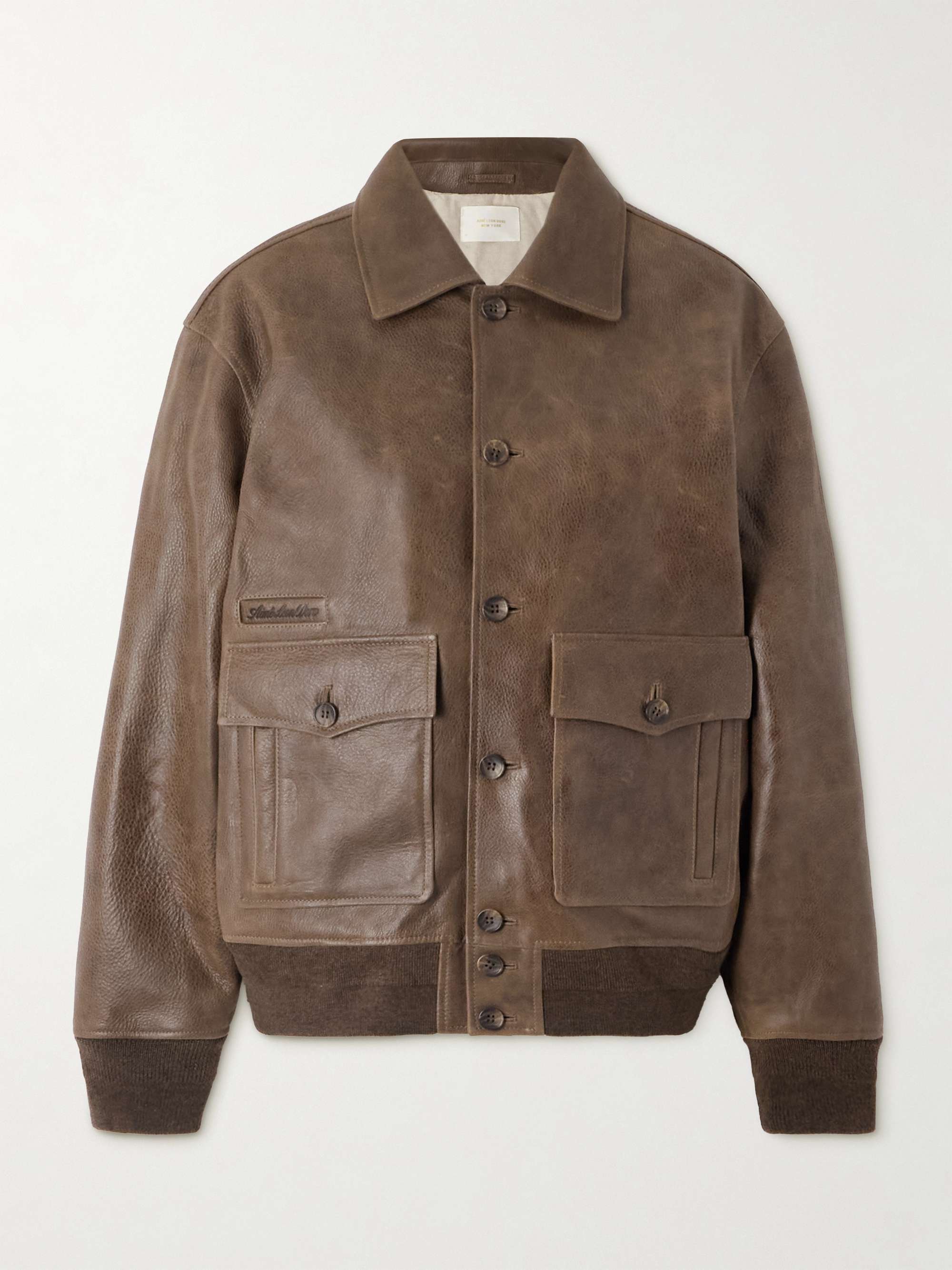AIMÉ LEON DORE Leather jacket | NET-A-PORTER