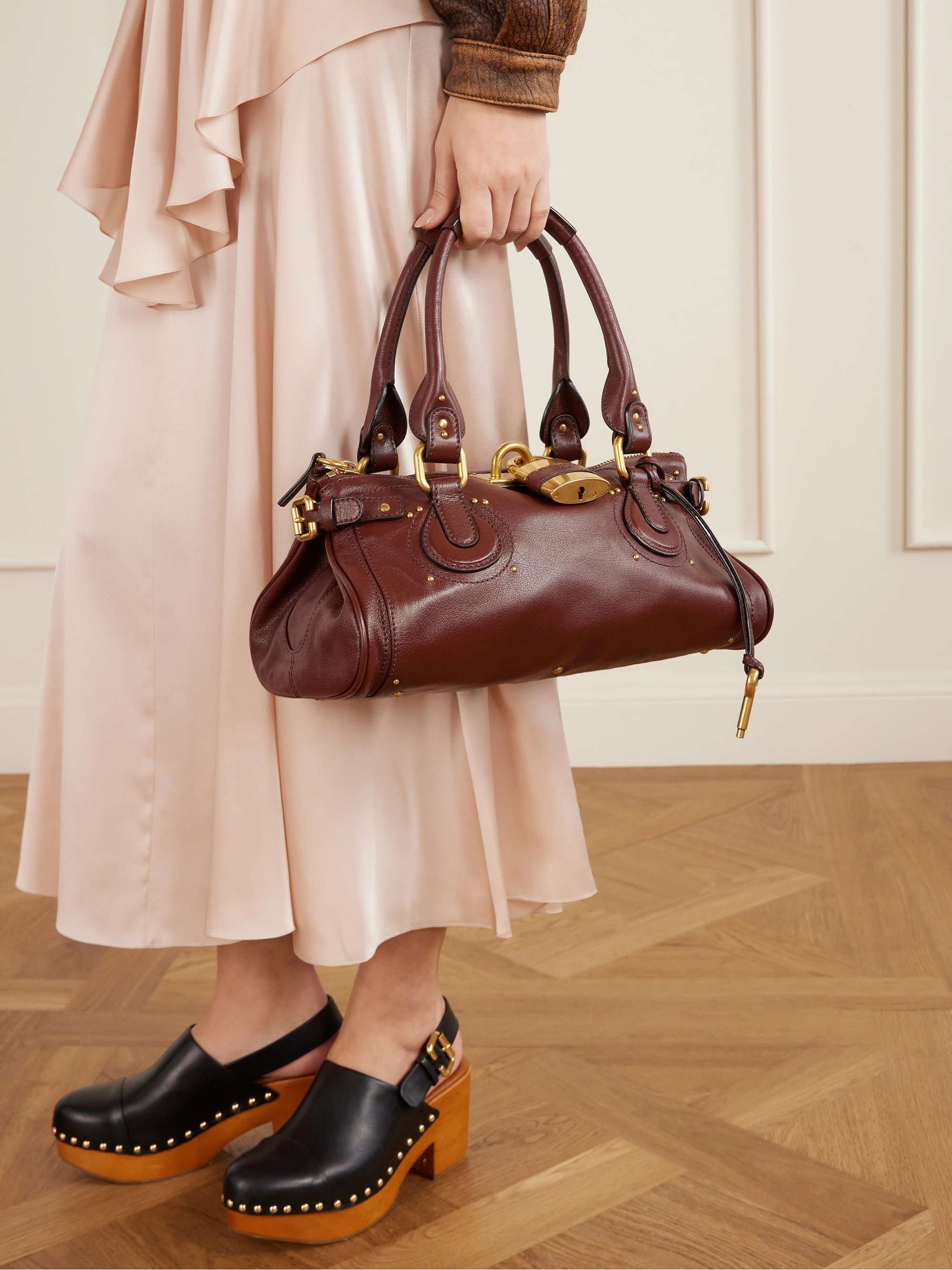 CHLOÉ Paddington embellished leather tote | NET-A-PORTER