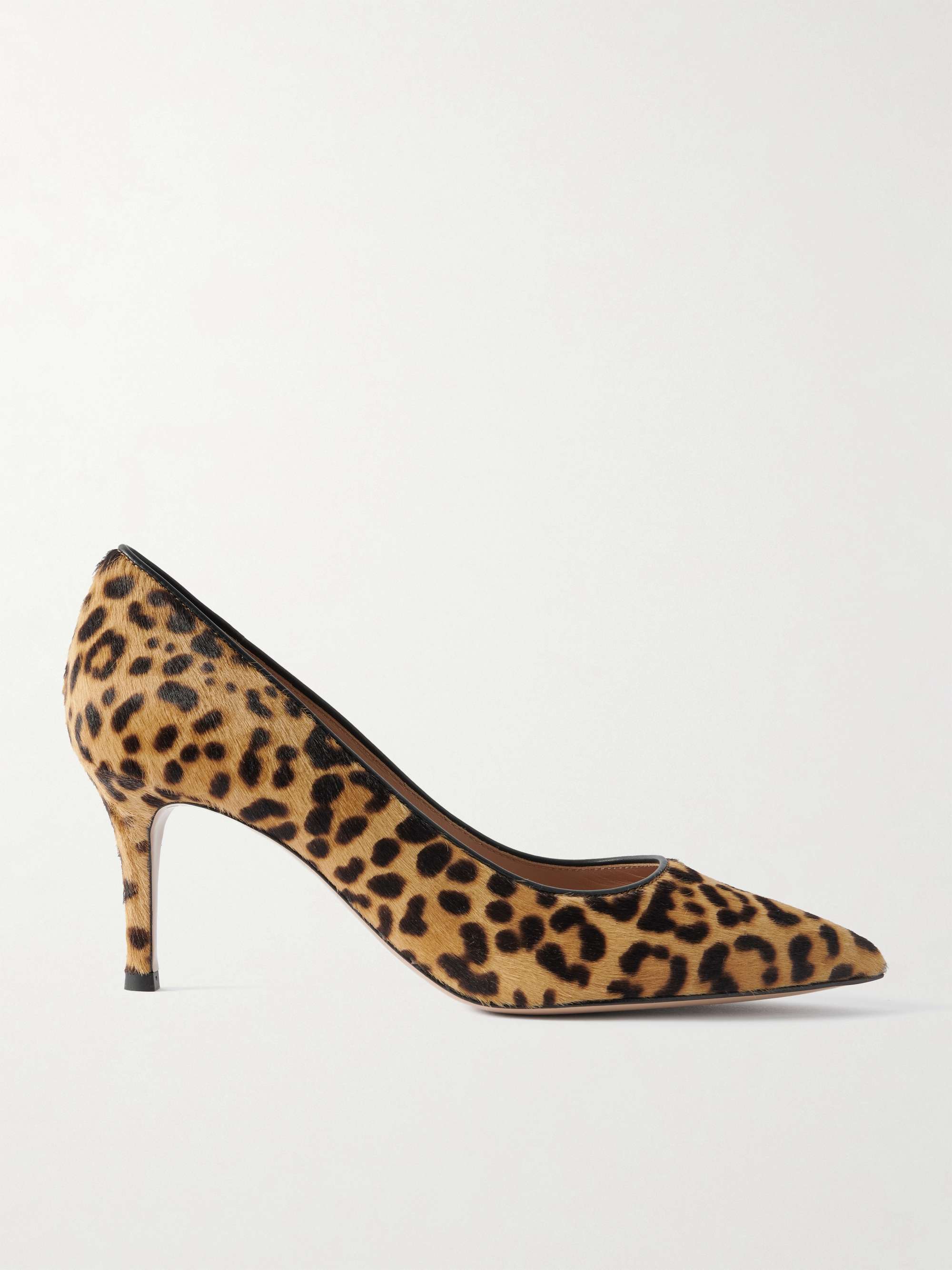 GIANVITO ROSSI 70 leopard-print calf hair pumps | NET-A-PORTER