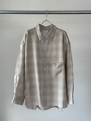 ANCELLM（アンセルム） OMBRECHECK SHIRT（PINK) s.t.c｜洋服・小物