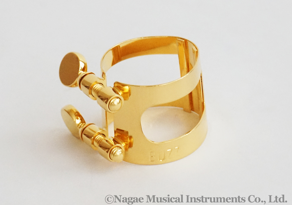 BUZZ B♭クラリネットリガチャー ゴールド GP｜ 管楽器専門店 永江楽器