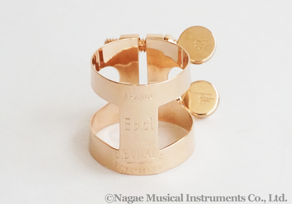 ボナード E♭クラリネットリガチャー 逆締め ピンクゴールド PGP