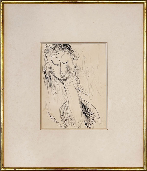 三岸好太郎 婦人像/掛け軸(Hanging scrolls) 絵画の買取 販売 鑑定