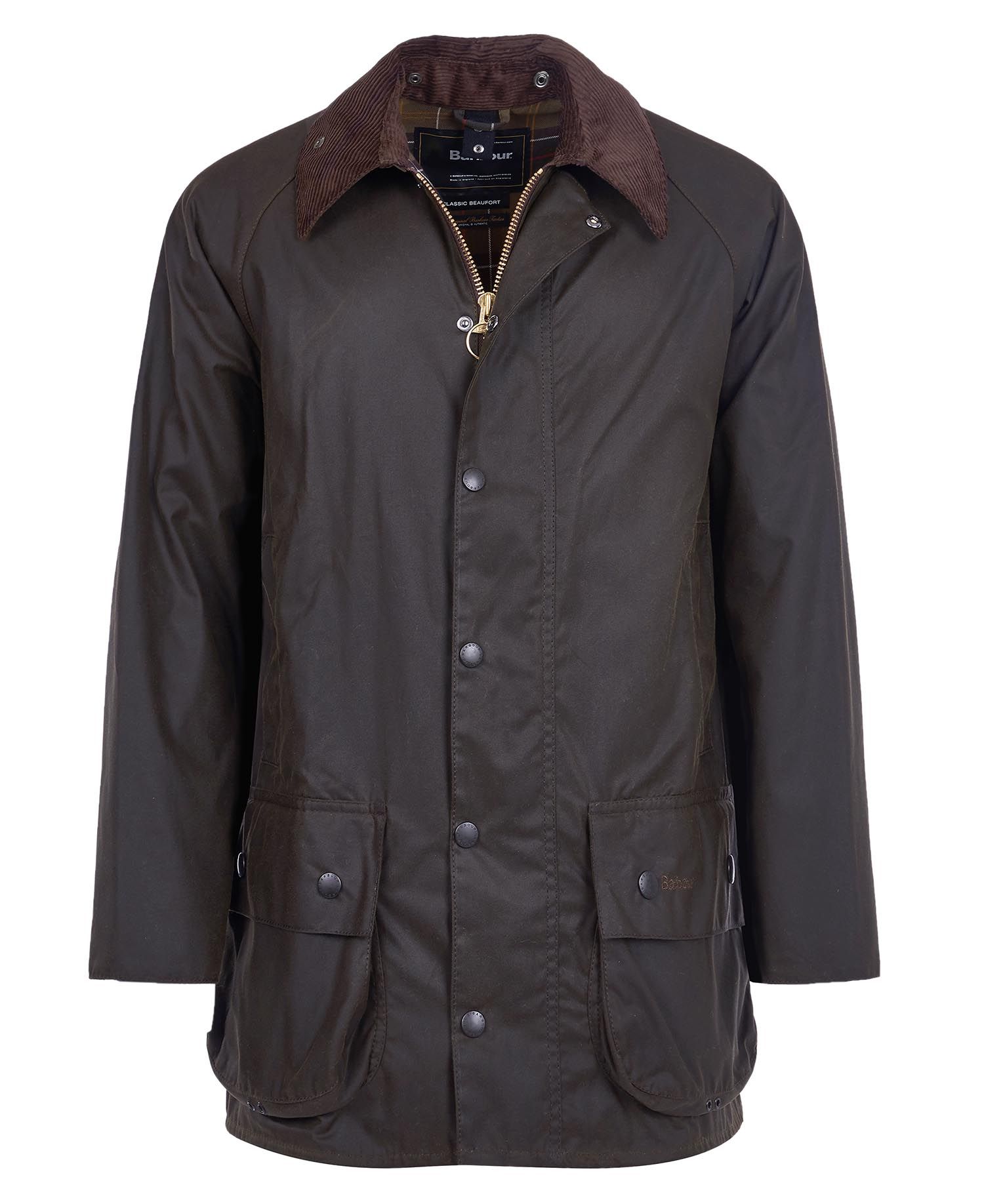 Barbour Classic Beaufort Jacket in Olive - Murray's Toggery Shop