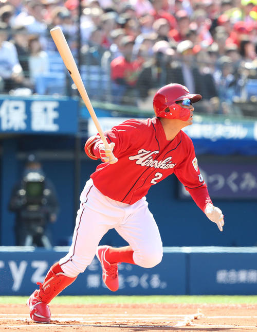 広島田中広輔1番で2安打1盗塁「続けていきたい」 - プロ野球 : 日刊