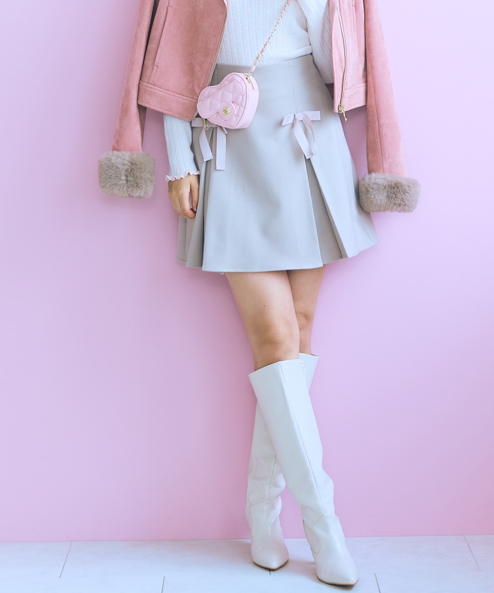 大きいサイズ＞リボンデザインスカート marun 通販【ニッセン】