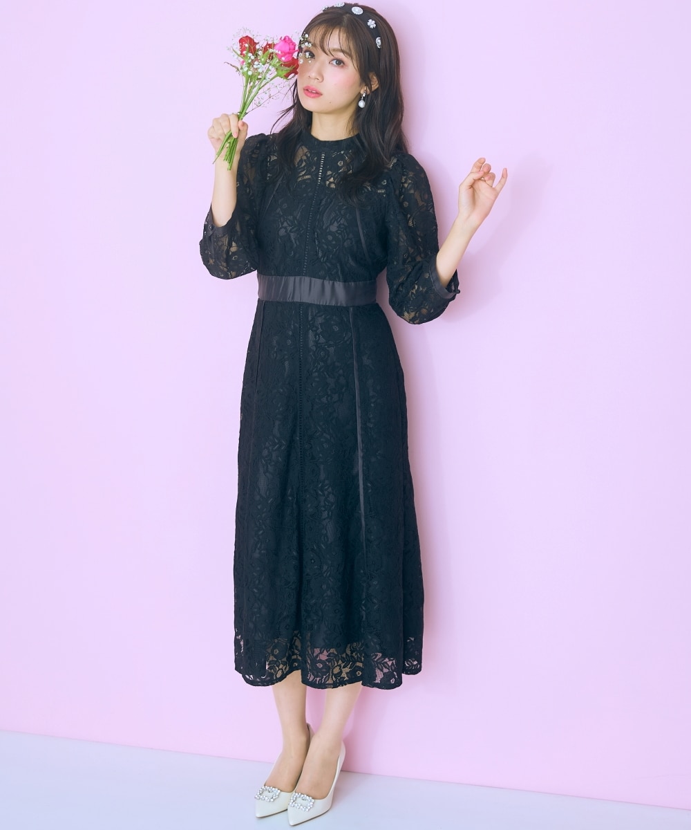 大きいサイズ＞レース花柄ワンピース marun 通販【ニッセン】