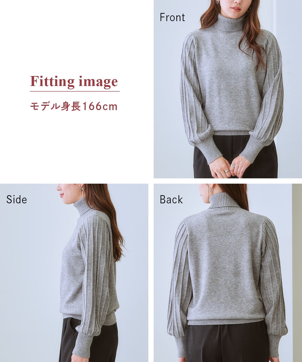 イッセイミヤケ プリーツプリーズ ハイネックチュニック ダーク